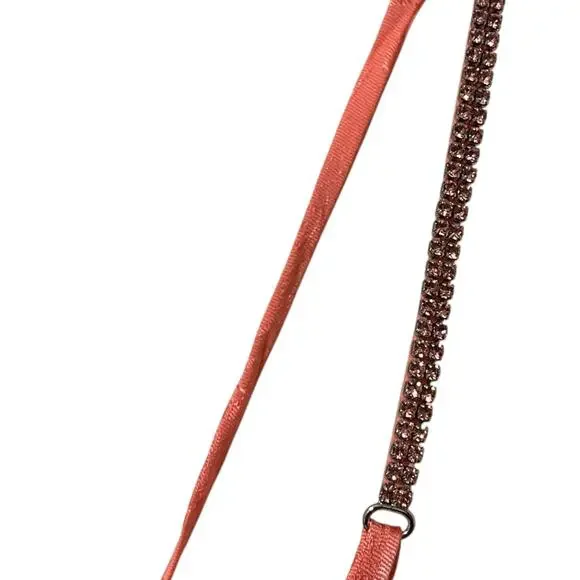 For Love & Lemons Gabrielle Floral Satin Jacquard Slip Mini Dress Peach Pink S - Picture 6 of 10